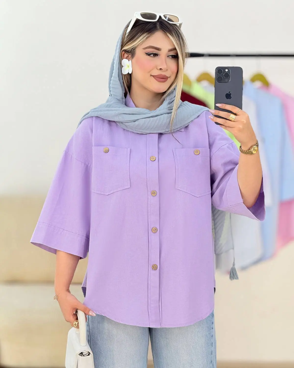 ✨جنس : لینن شسته شده