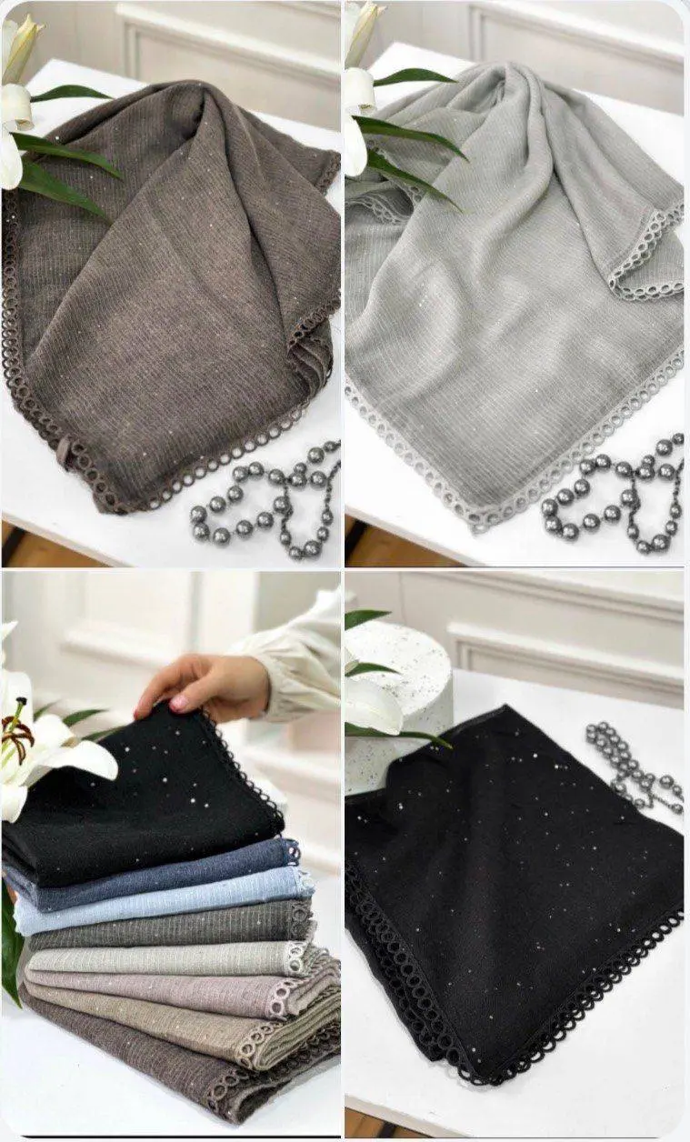 *روسری نخ وارداتی دور دانتل