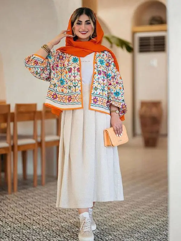 ست تابستونی با یه ترکیب رنگ عالی 😍