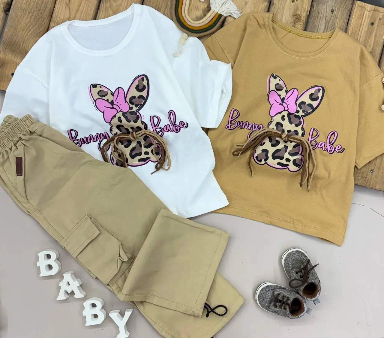 🔆طرح:کراپ شلوار  دخترانه خرگوش