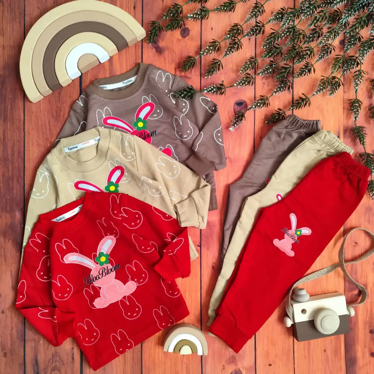 😍ست بلوز و شلوار خرگوش دختر...