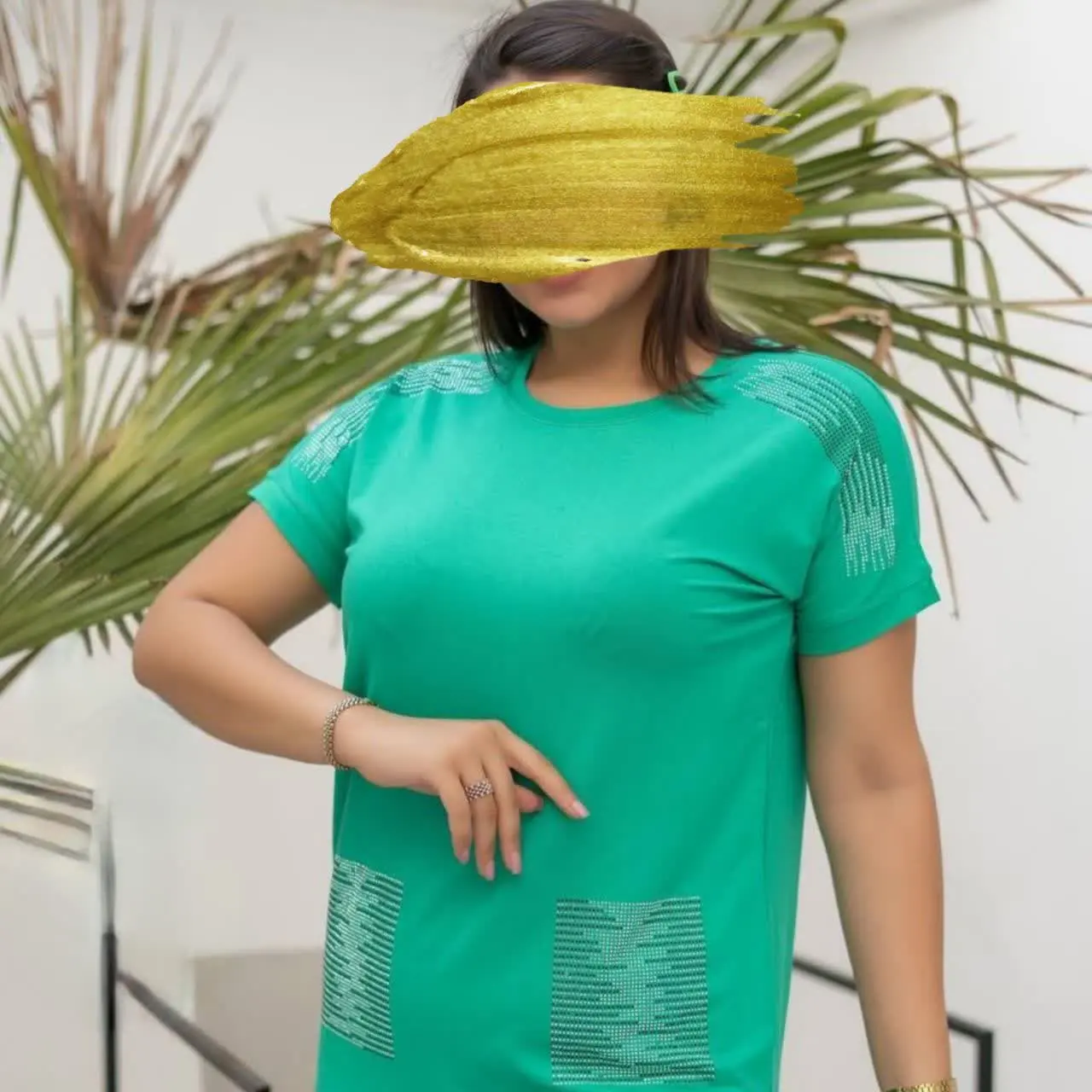 تیشرت نگین کوب شیک و ساده☺️
