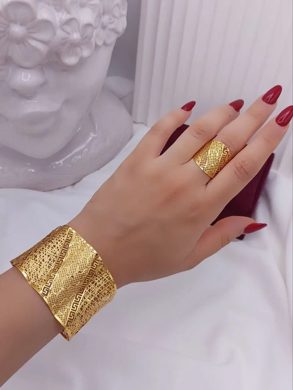 ست  دستبند انگشتر بحرینی