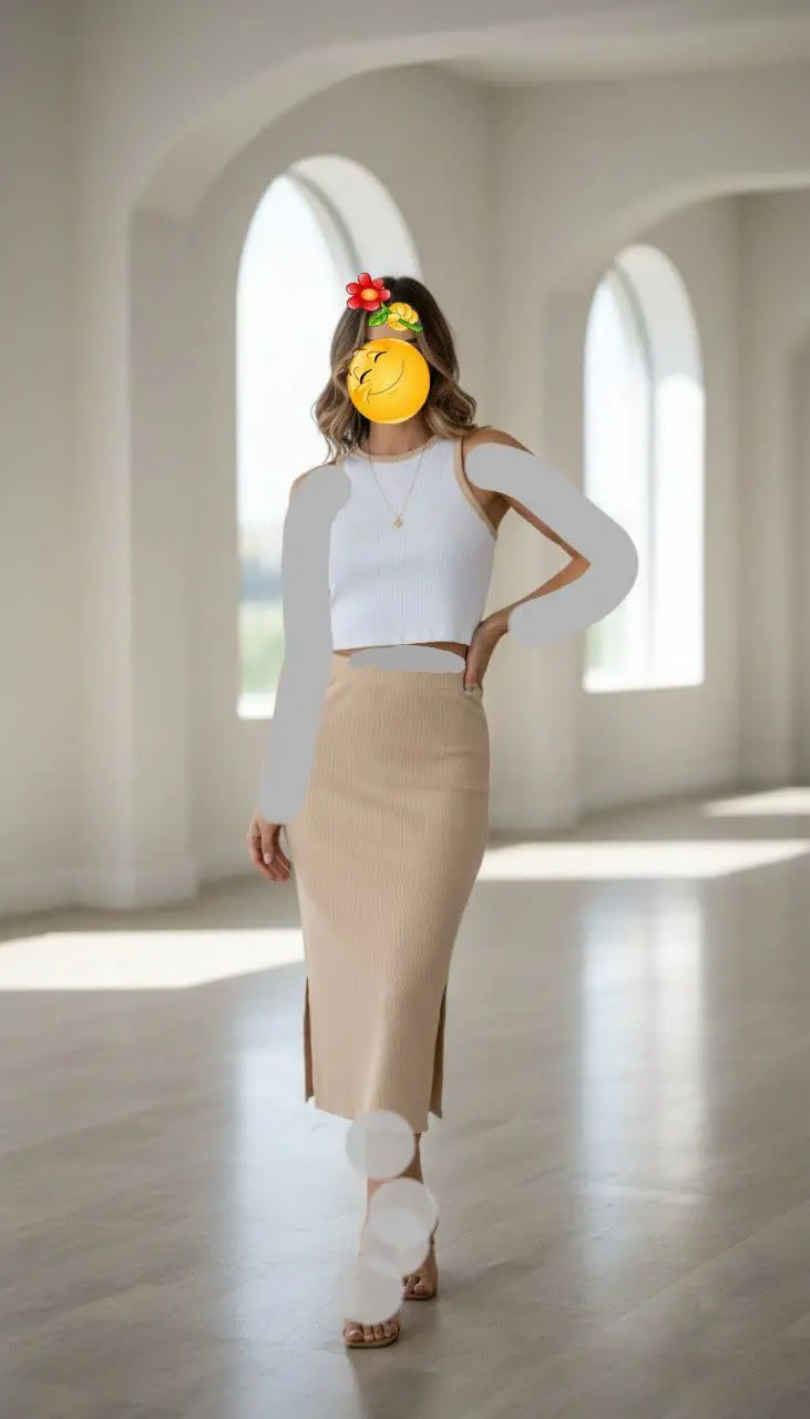 🌷نام: کراپ دامن ملودی