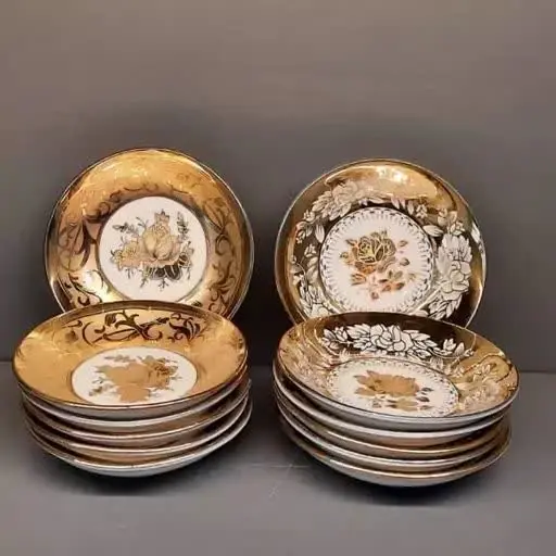 زیراستکان وارداتی طلایی براق
