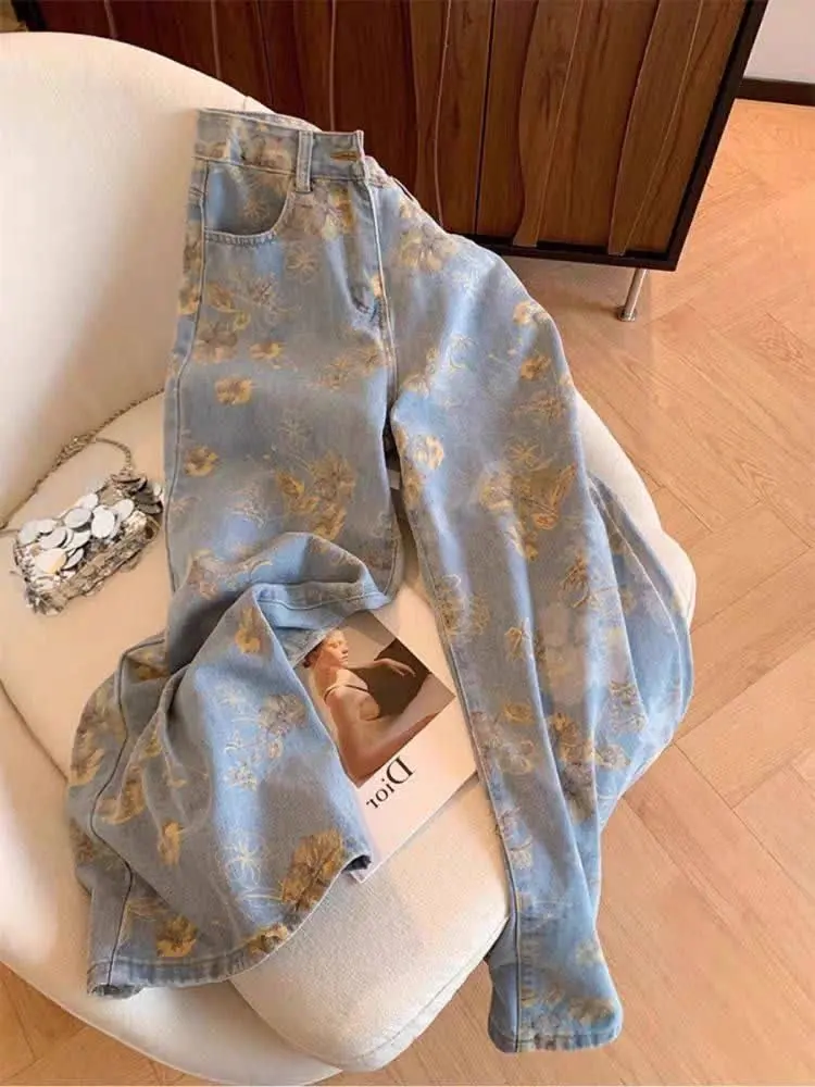 🍀شلوار بگ گلدار خاص و شیک