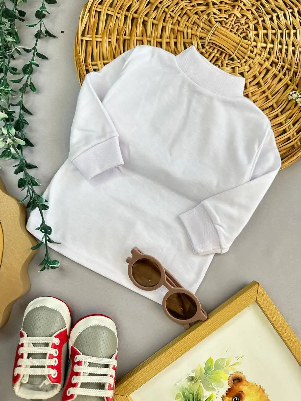 بلوز تک سفید ساده یقه سه سا...