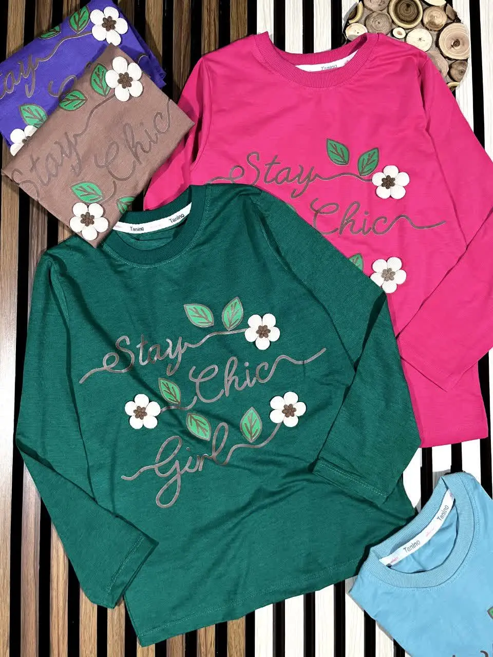 لباس دخترانه بلوز تک گل های...