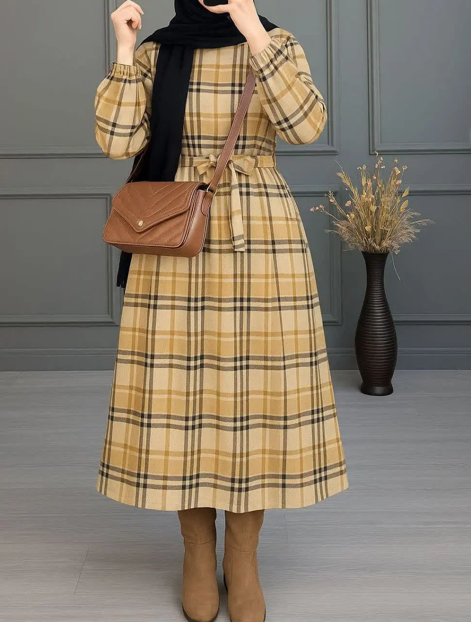 🔹نام: کفتان کمربند دار چهار...