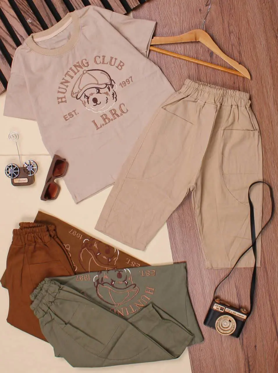 👕نام کالا: #تیشرت شلوارک پسرانه گلدوزی
