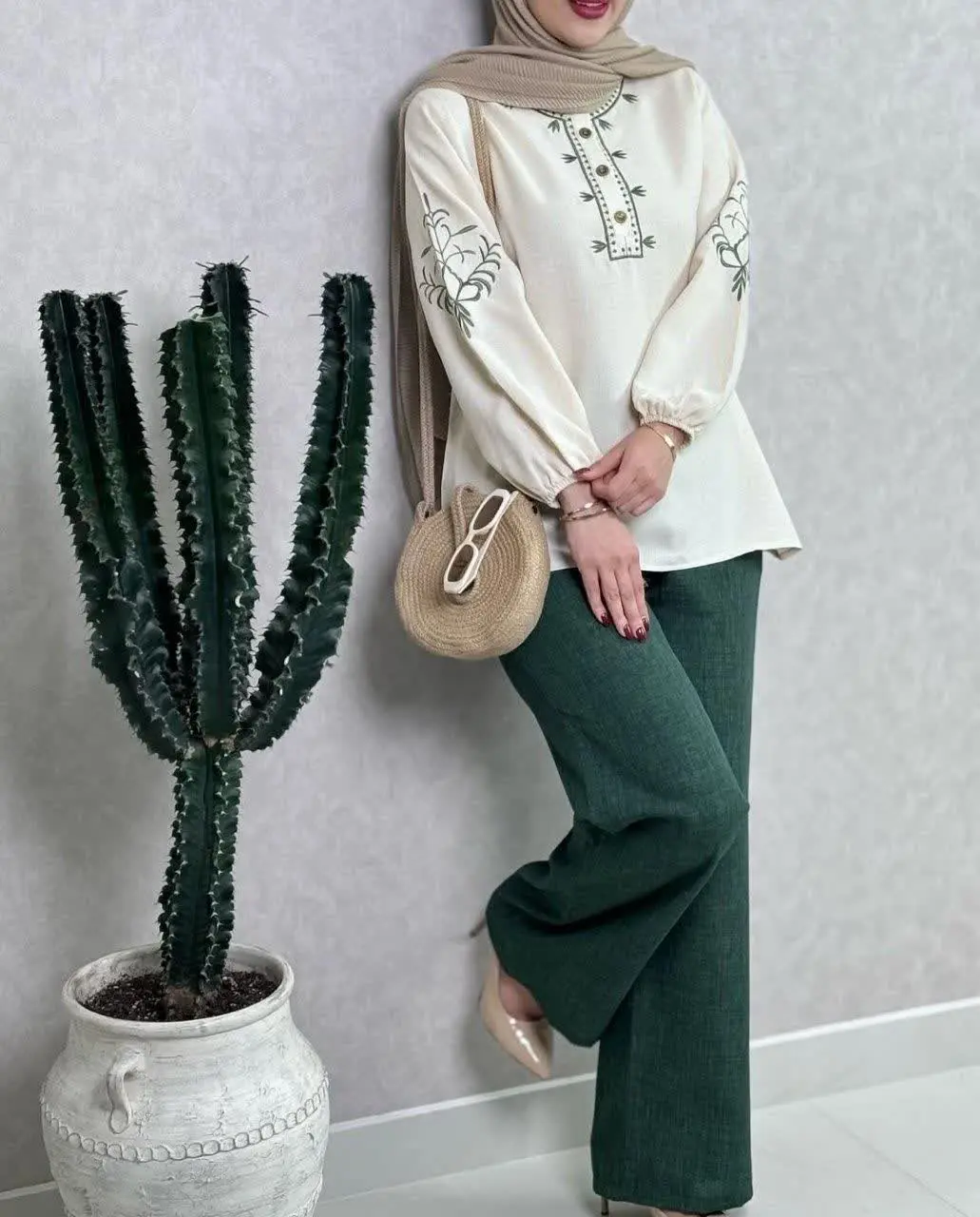 نام: ست شومیز و شلوار گندم
