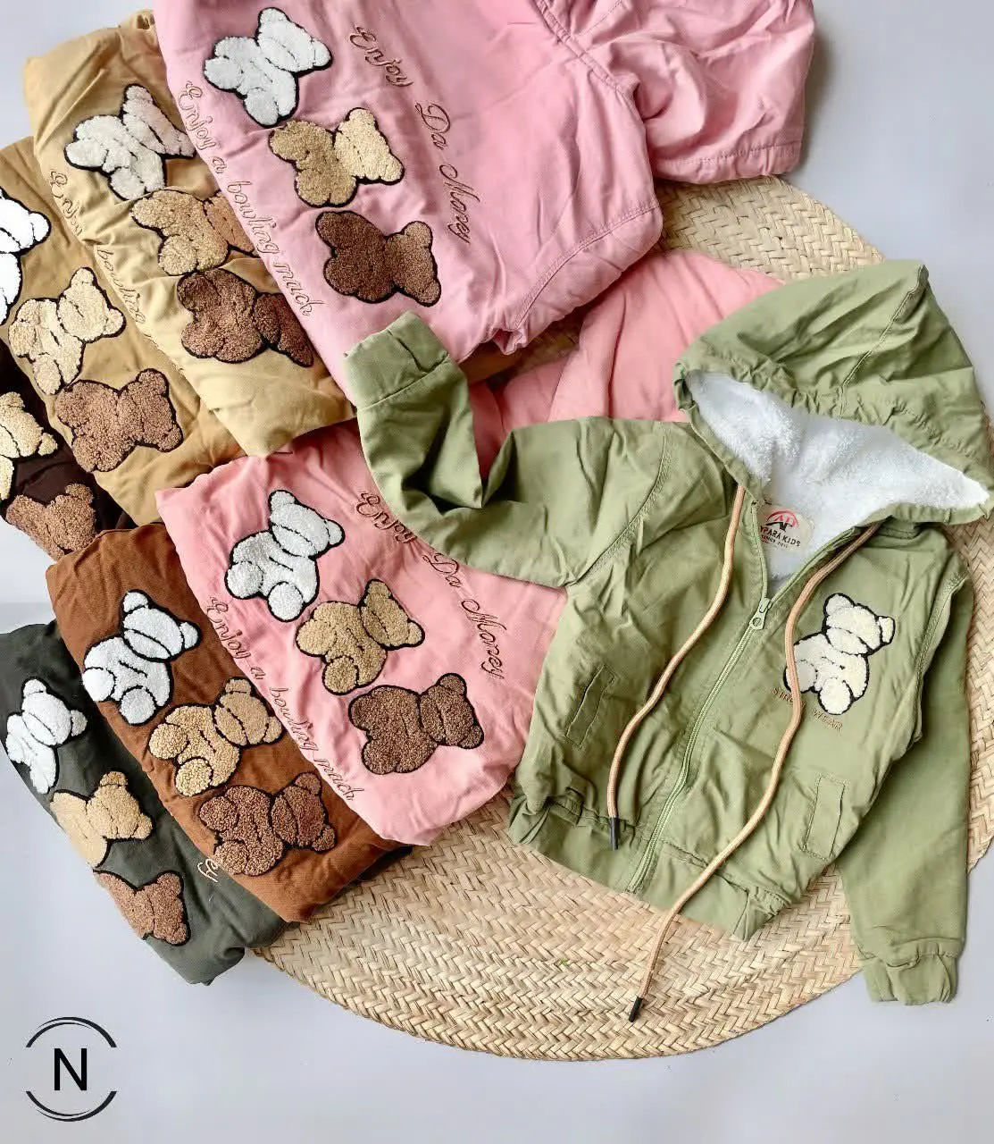 #سویشرت‌پسرانه کتان خزبره تدی شنل دوزی
