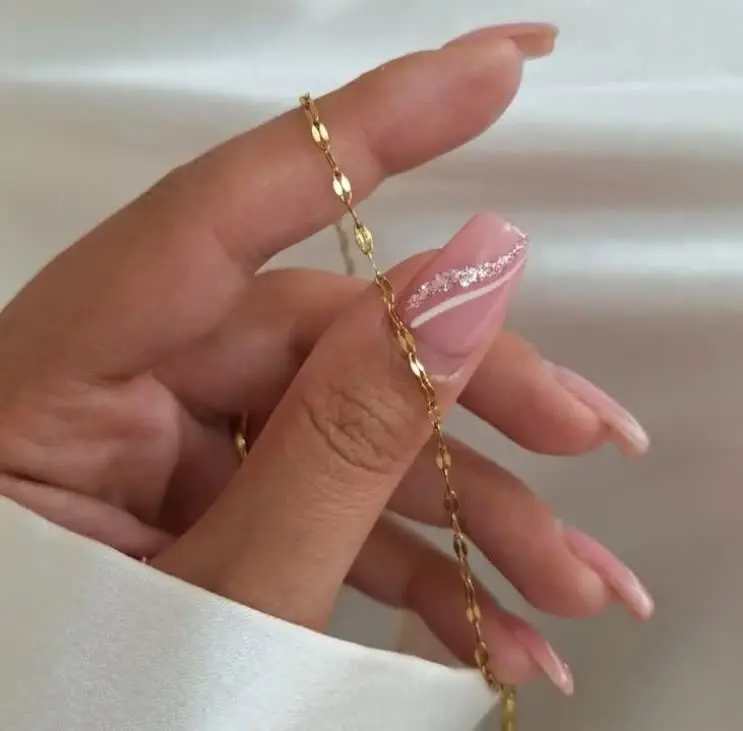 💍زنجیر دیسکو بسیار ظریف و ز...