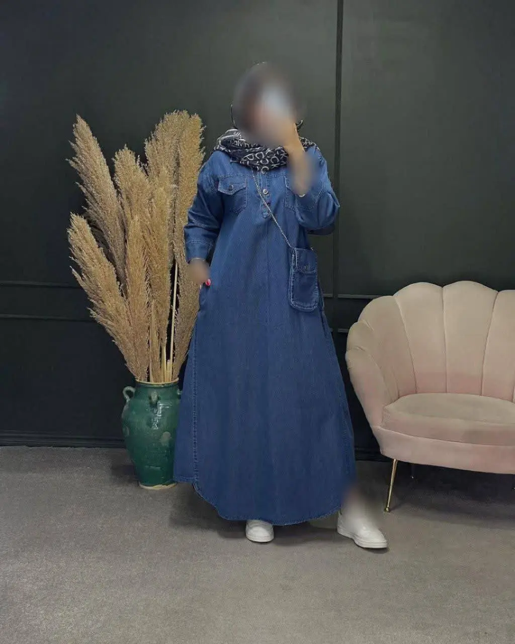 👚 نام: کفتان جین+کیف
