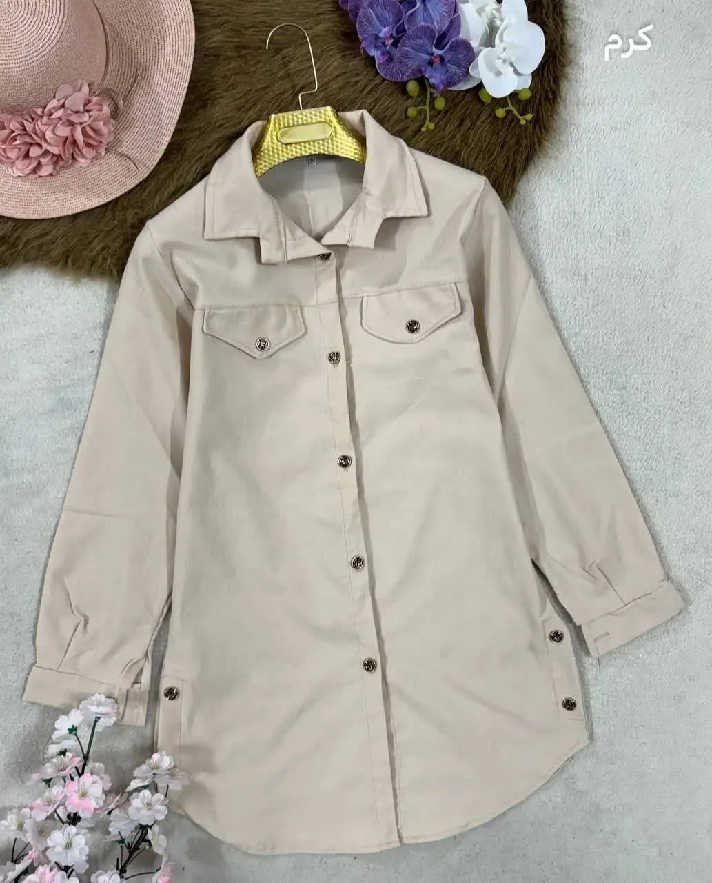 نام: مانتو کتان بغل دکمه
