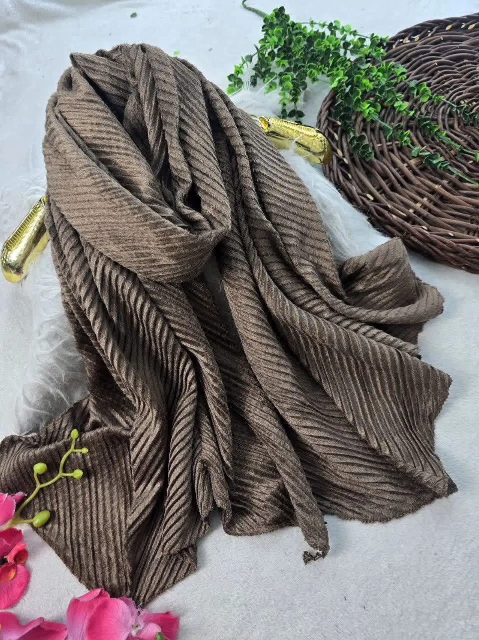 شال مخمل پلیسه