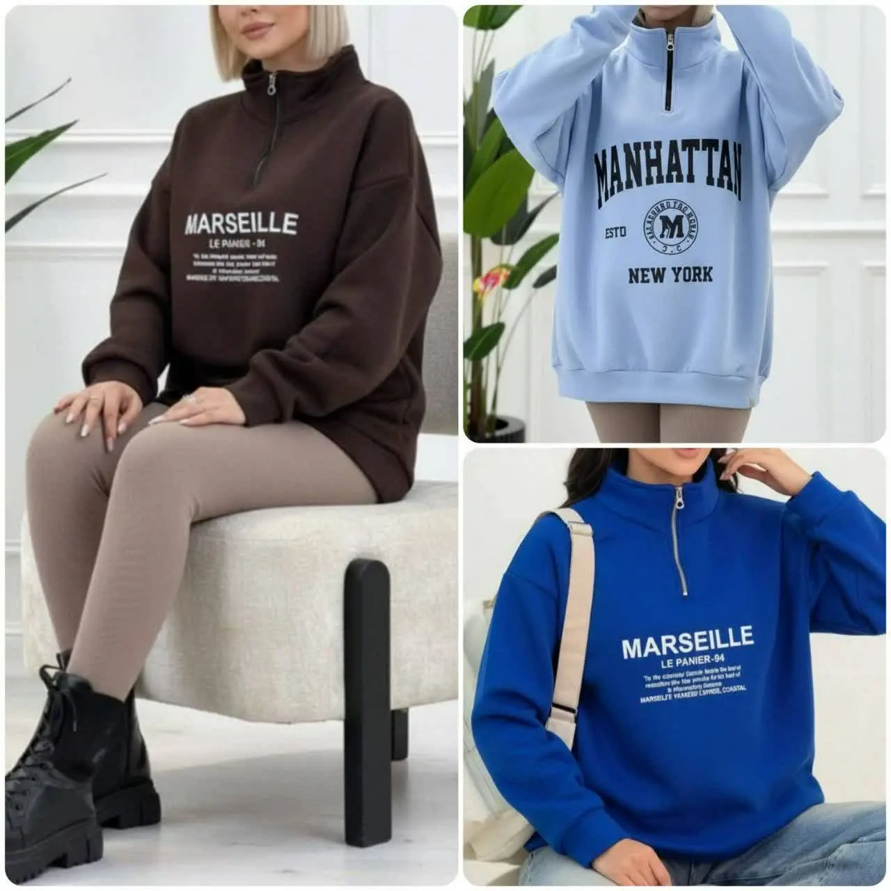 هودی نیم زیپ لاتینو