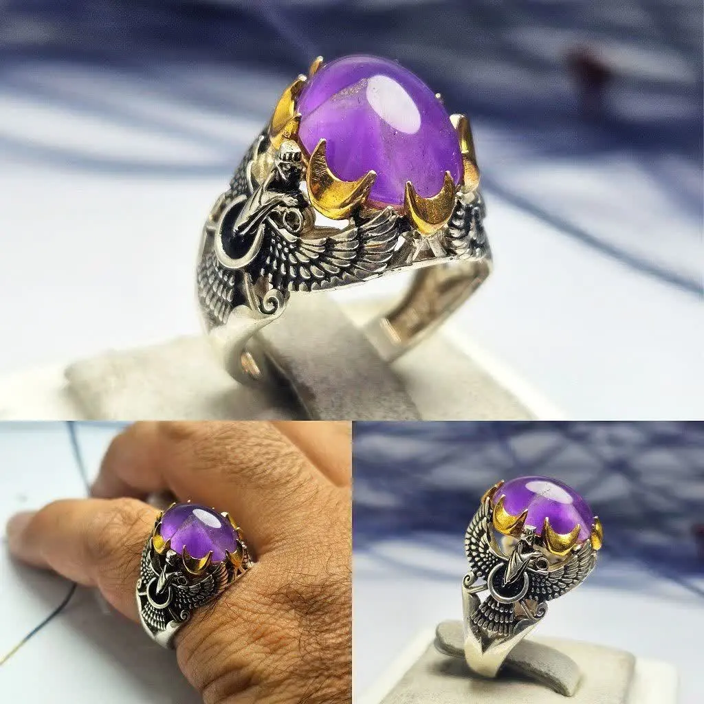 💎انگشتر آماتیس اصلی مردانه