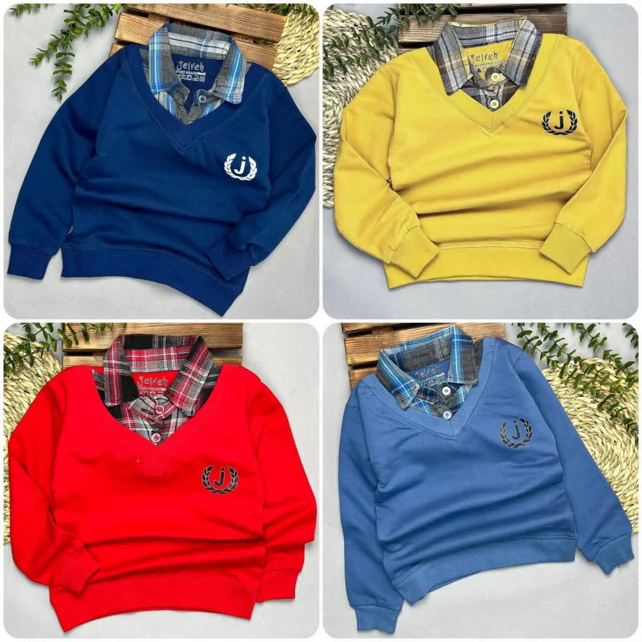 بلوز یقه پیراهنی پسرانه 🧑