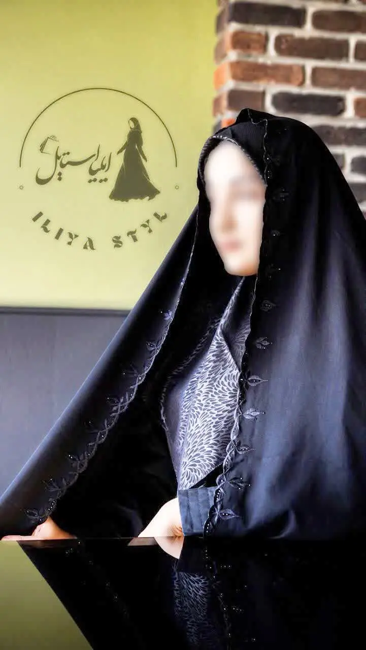 🔥 چادر ساده سنتی ایرانی گلدوزی بهار 
