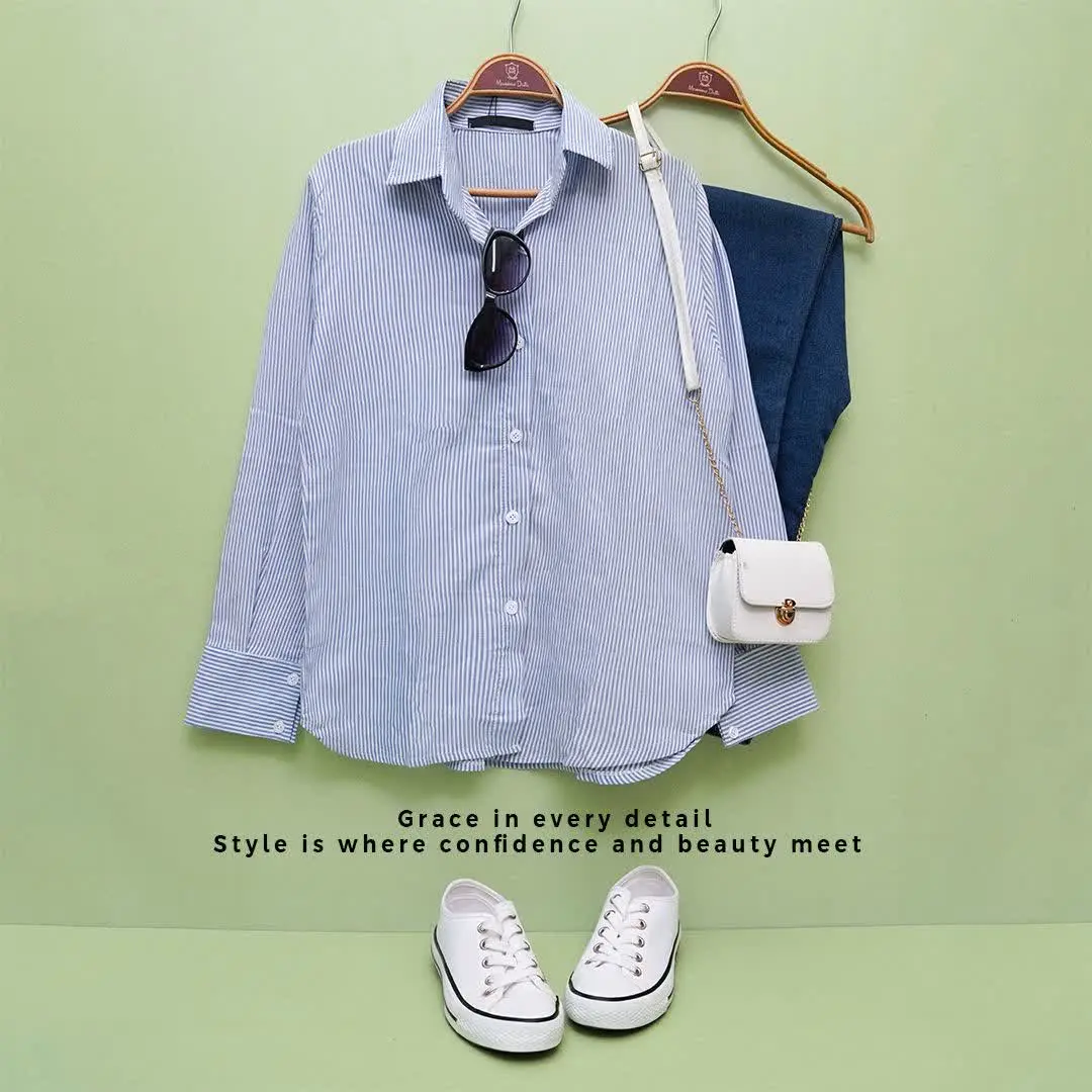 بلوز راه راه زنانه کد ۹۰۹۱۸۲