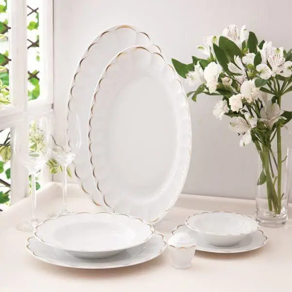 🍽 سرویس ۲۹ پارچه نئوکلاسیک چینی زرین
