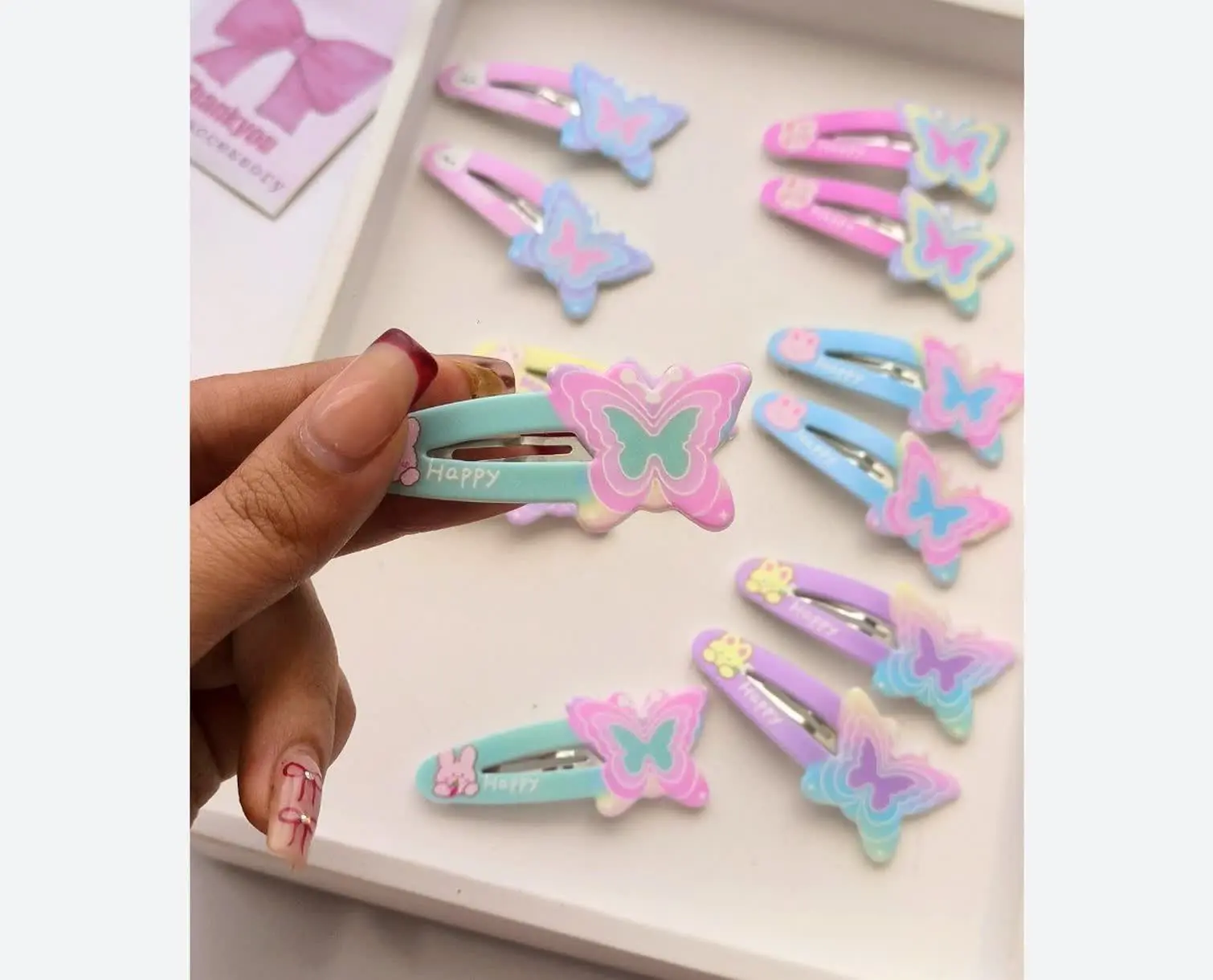 گیر سر تق تقی مدل پروانه
