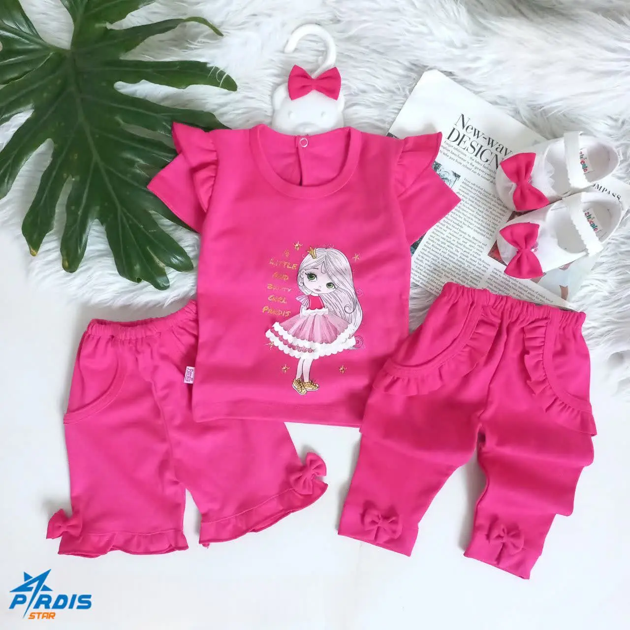 بلوز شلوار و شلوارک دخترانه بارلی💞
