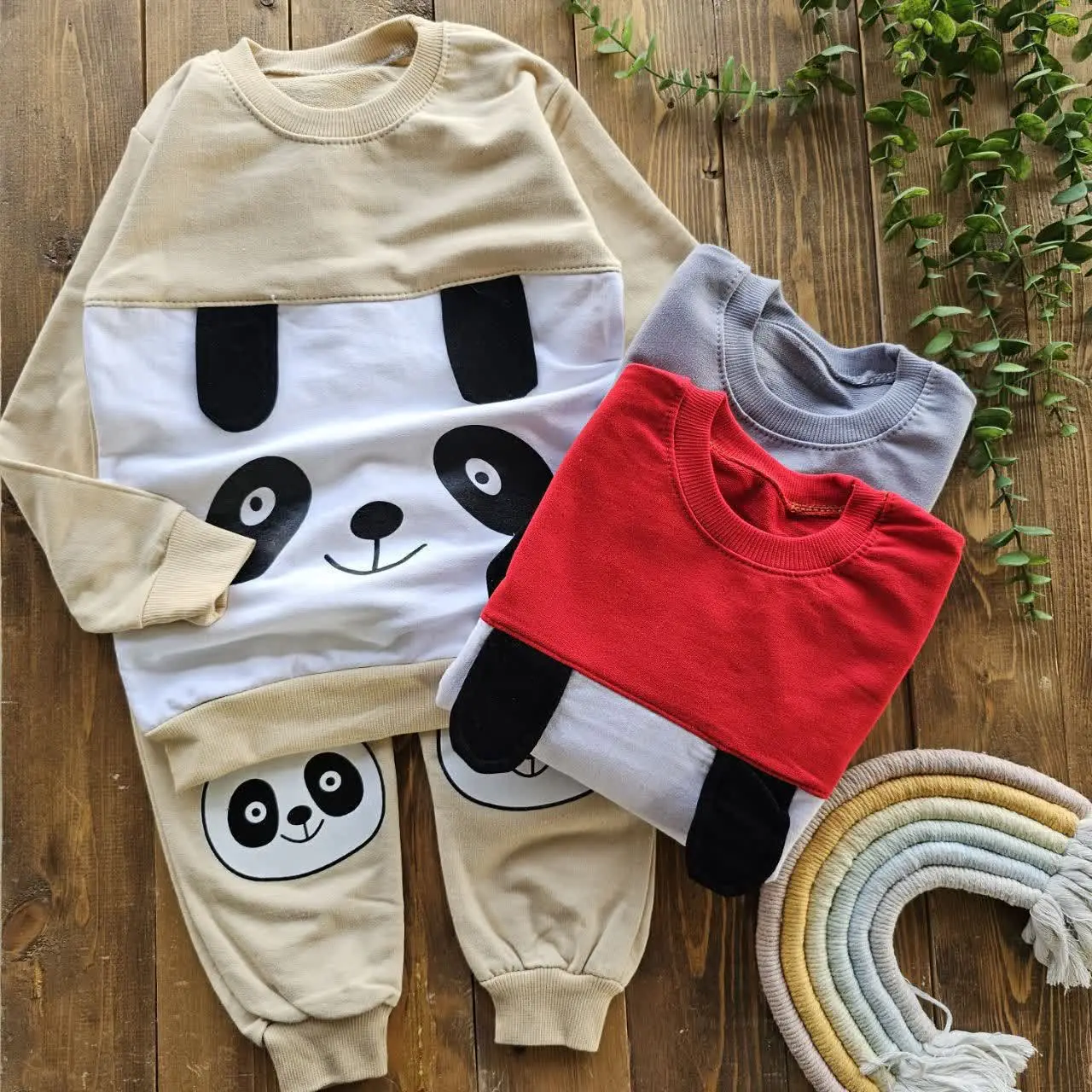 🔮بلوز شلوار اسپرت طرح پاندا🔮