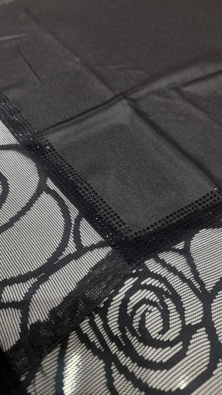 ♣️ #عنوان: روسری مشکی مجلسی
