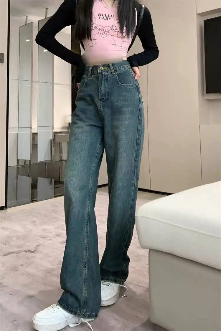 شلوار جین نیم بگ وارداتی