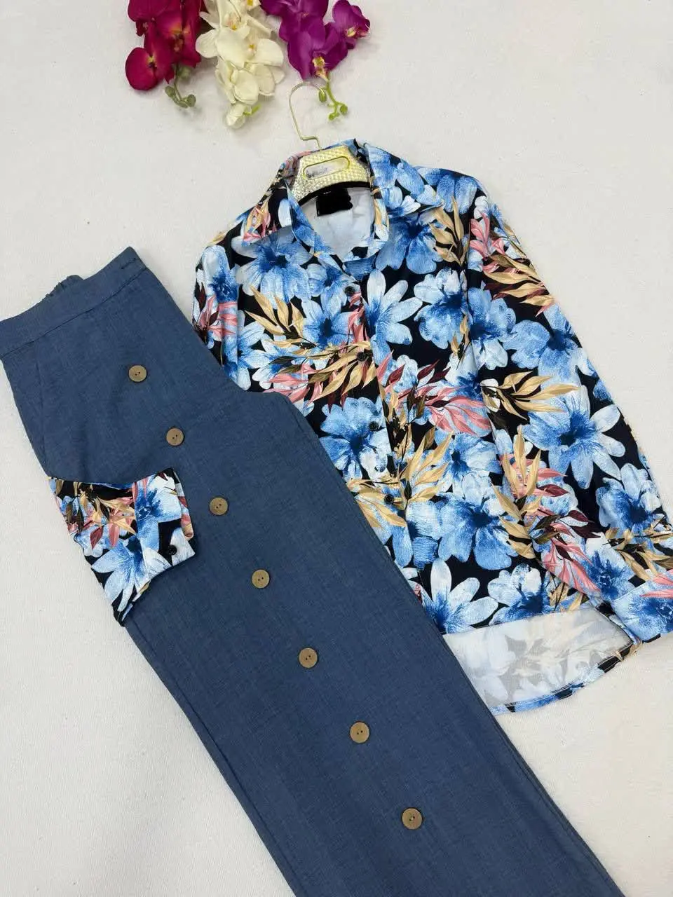 🌷نام: شومیز شلوار آیشیکو
