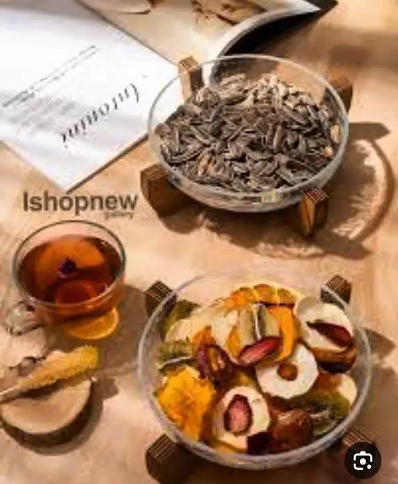 🌟بشقاب پایه چوب آبگز