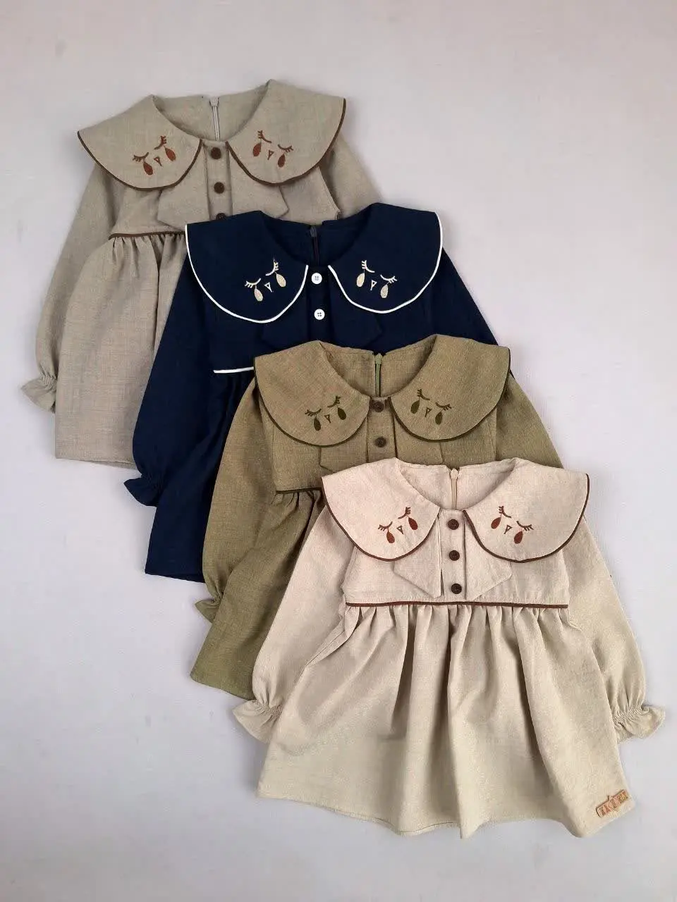 پیراهن یقه گلدوزی چشم 😍