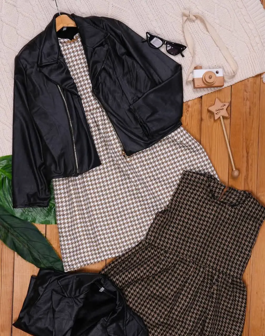 🎄کت سارافون چرم و پیچازی دخ...