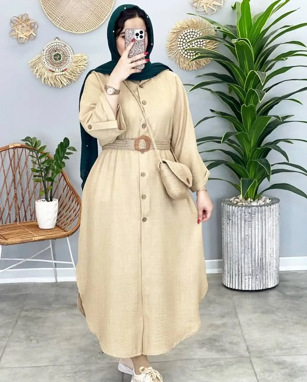 🦋نام محصول: کفتان مانتویی دلینا 🌷 
