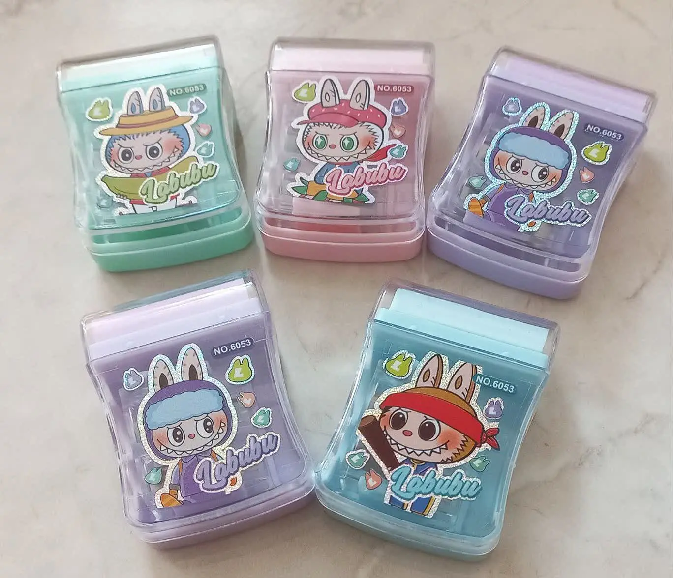 تراش دوقلوی پاک کن دار لبوبو