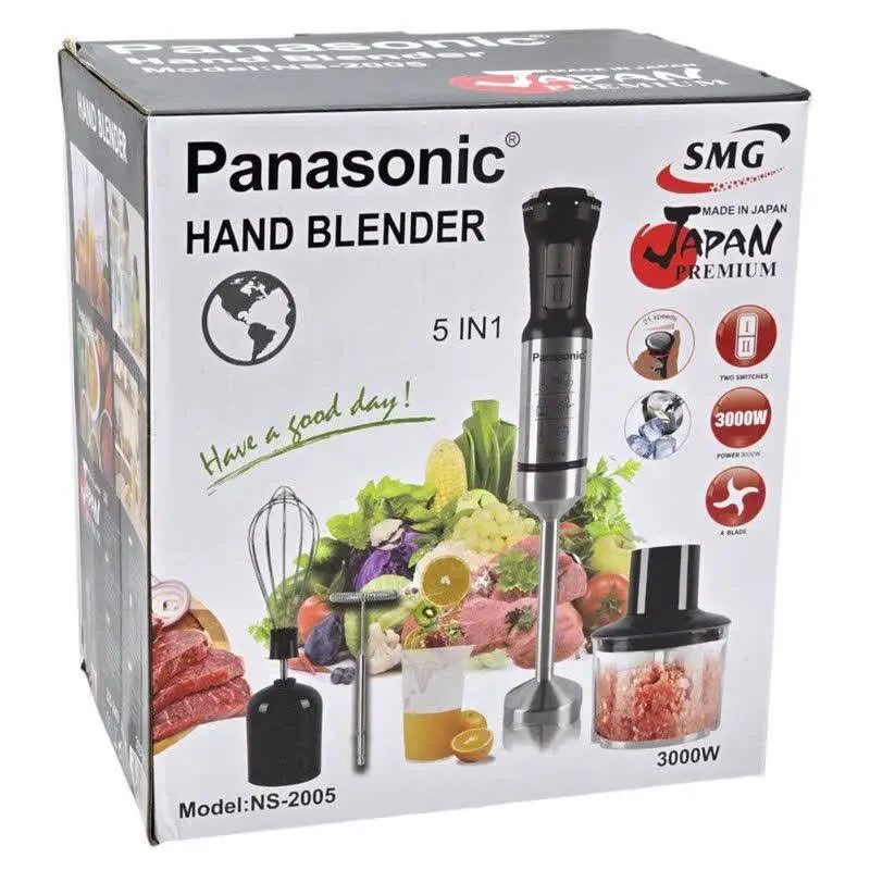 🥄 گوشت‌کوب برقی پاناسونیک مدل NS-۲۰۰۵؛ انتخابی حرفه‌ای برای آشپزهای با سلیقه! 
