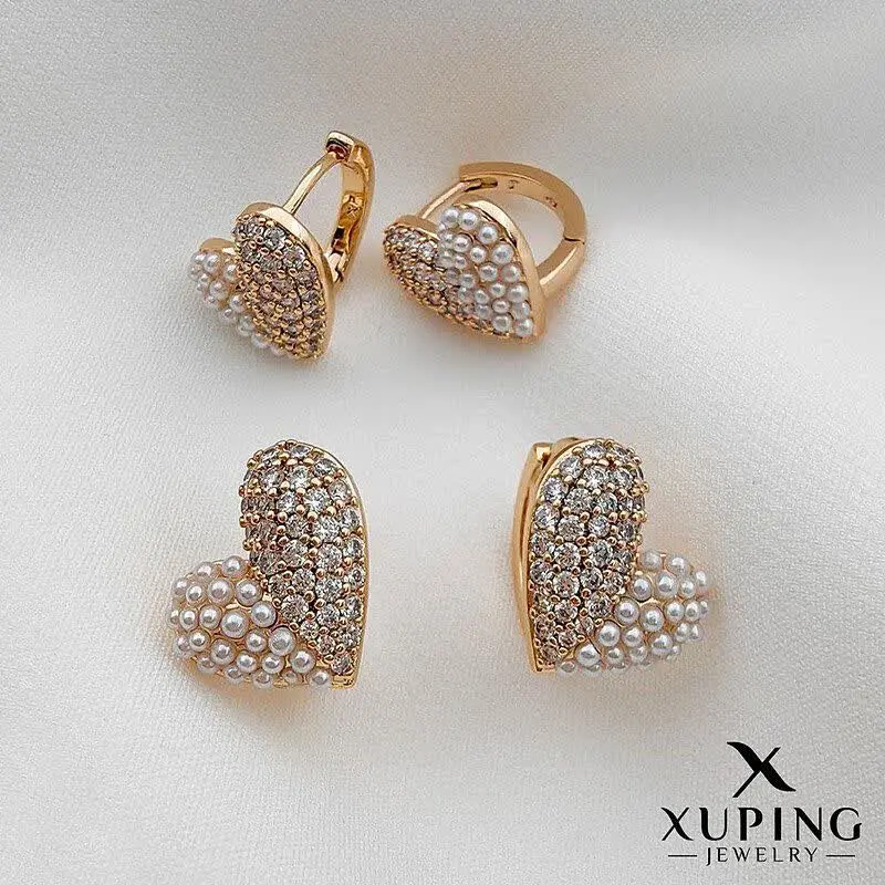 گوشواره قلبی جواهری از برند...