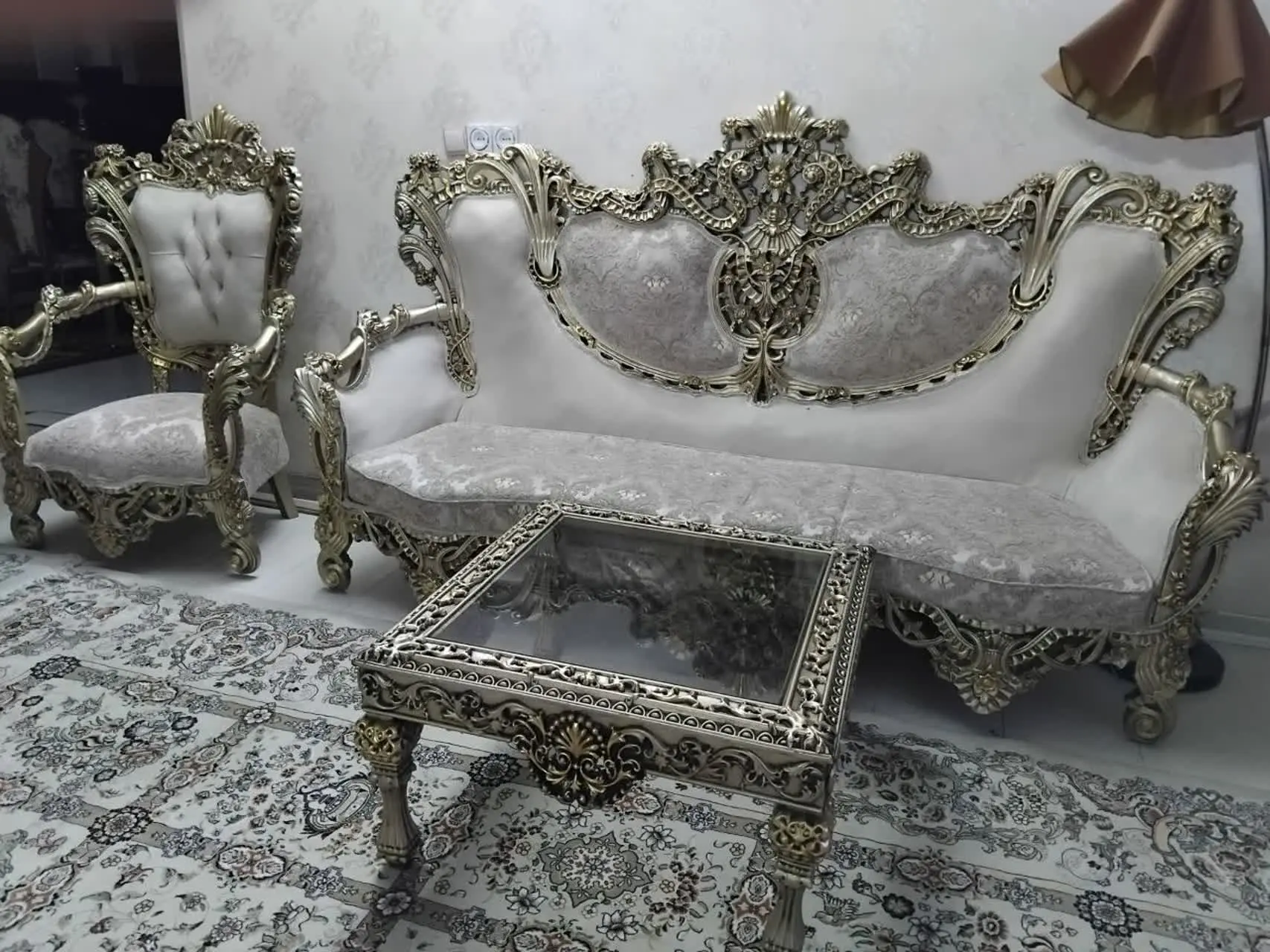 مبلمان خرچنگی استیل ۹ نفره