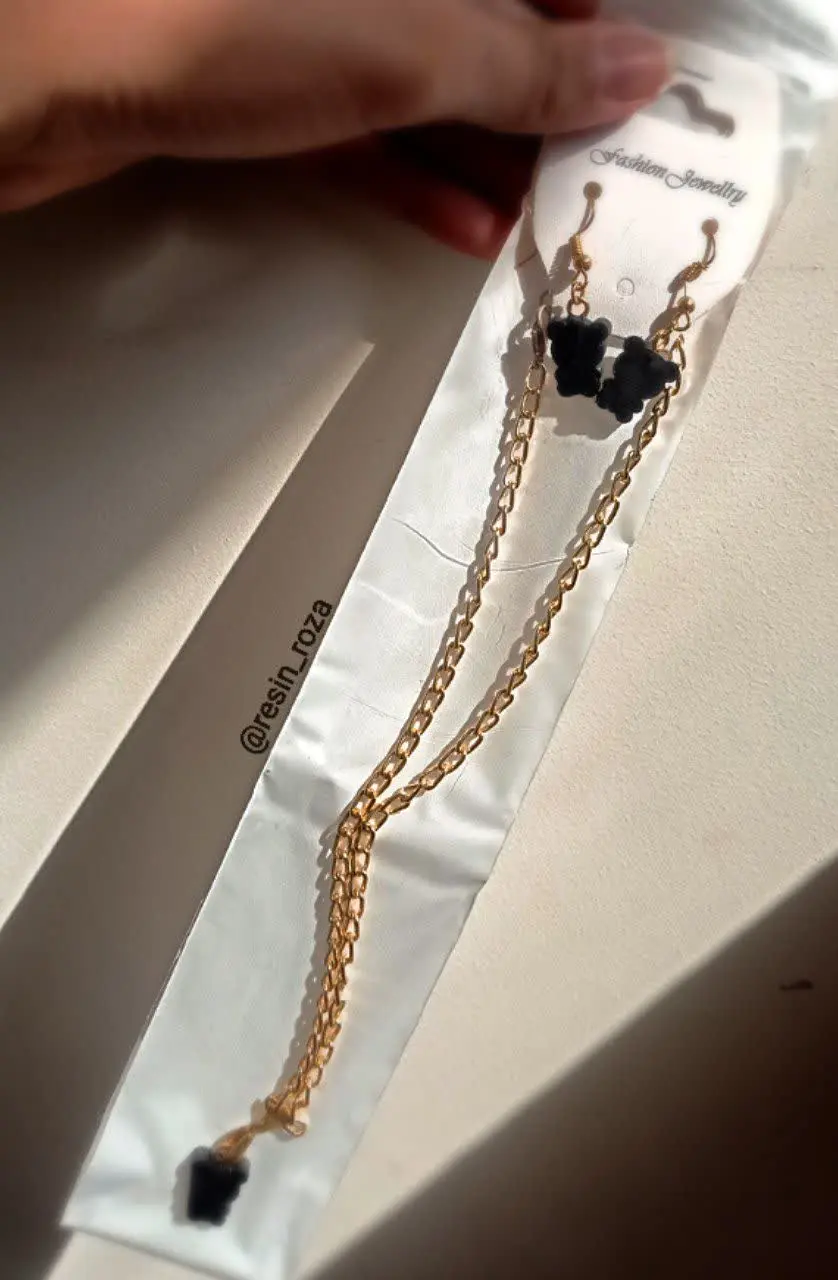 نیم ست خرس مشکی✨🐻🖤
