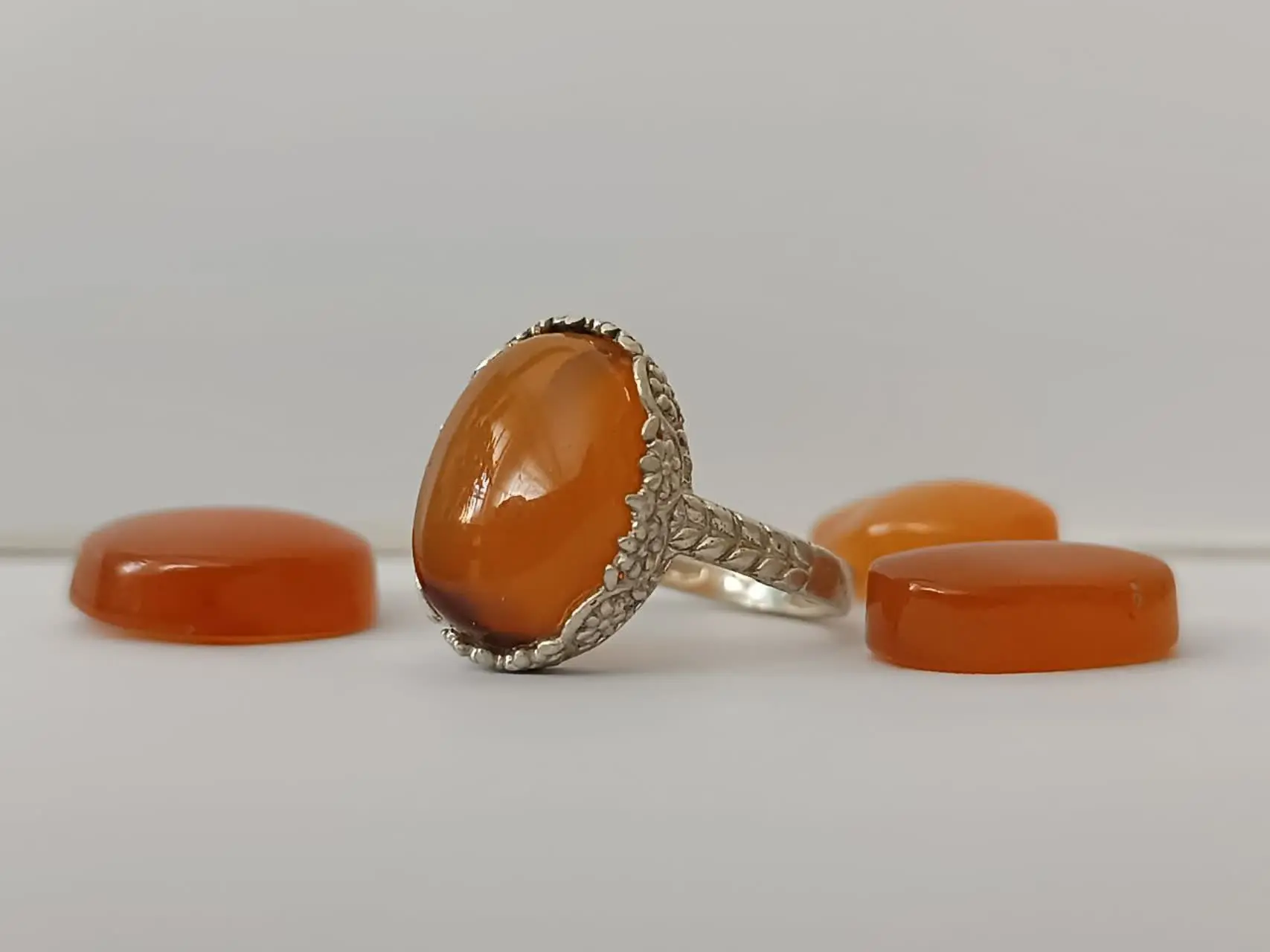 #انگشتر_زنانه_عقیق_پرتغالی_یمنی
