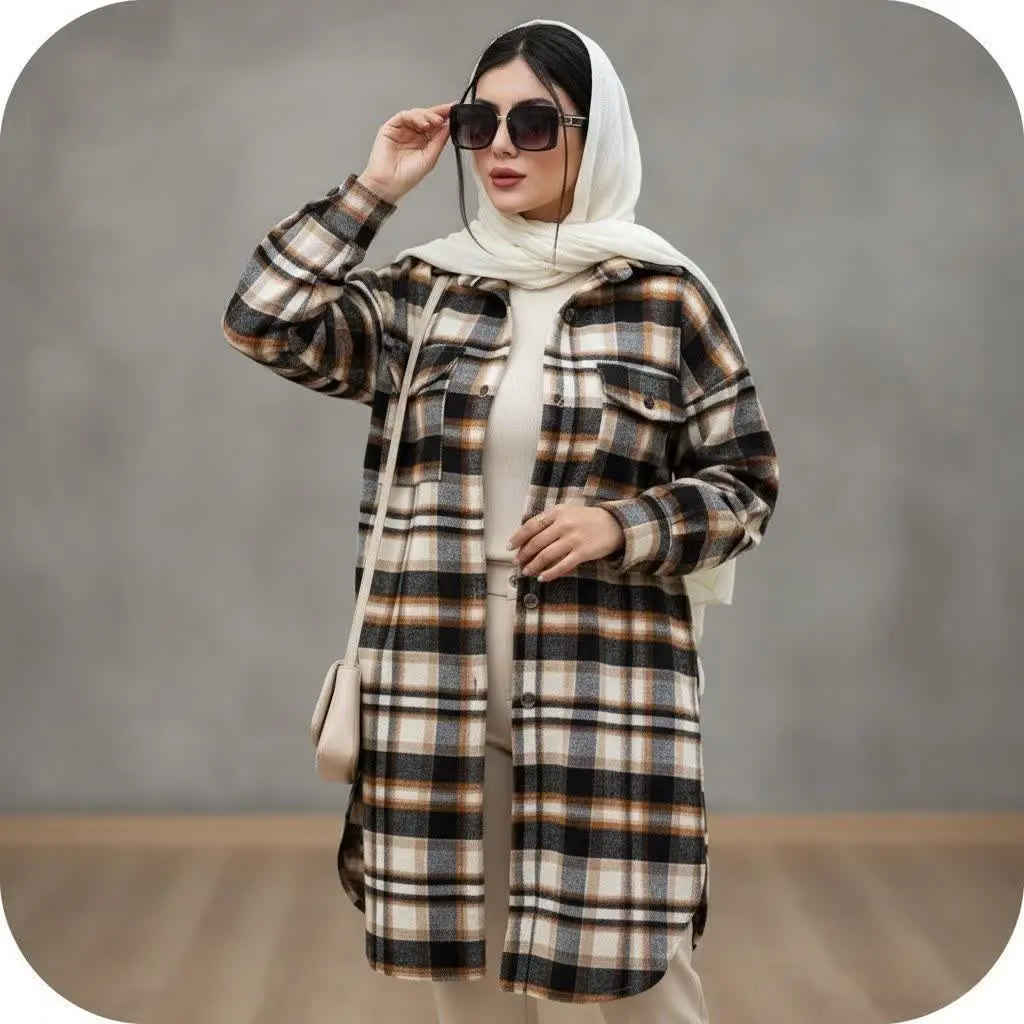 و/نام: مانتو پشمی بلند