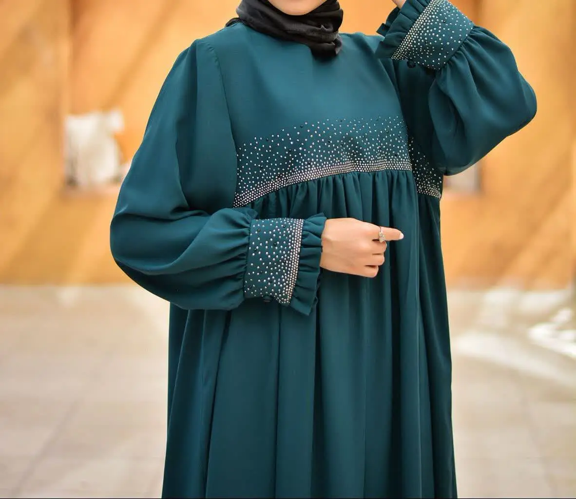 مانتو عبایی نگین