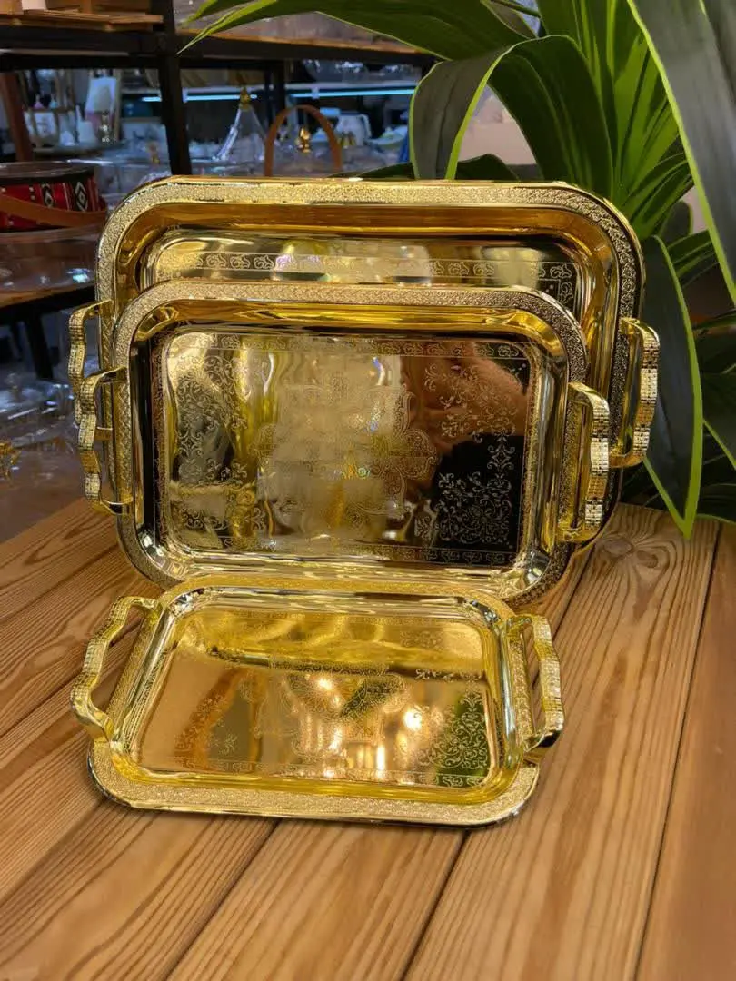 سینی سه تیکه طلایی😍