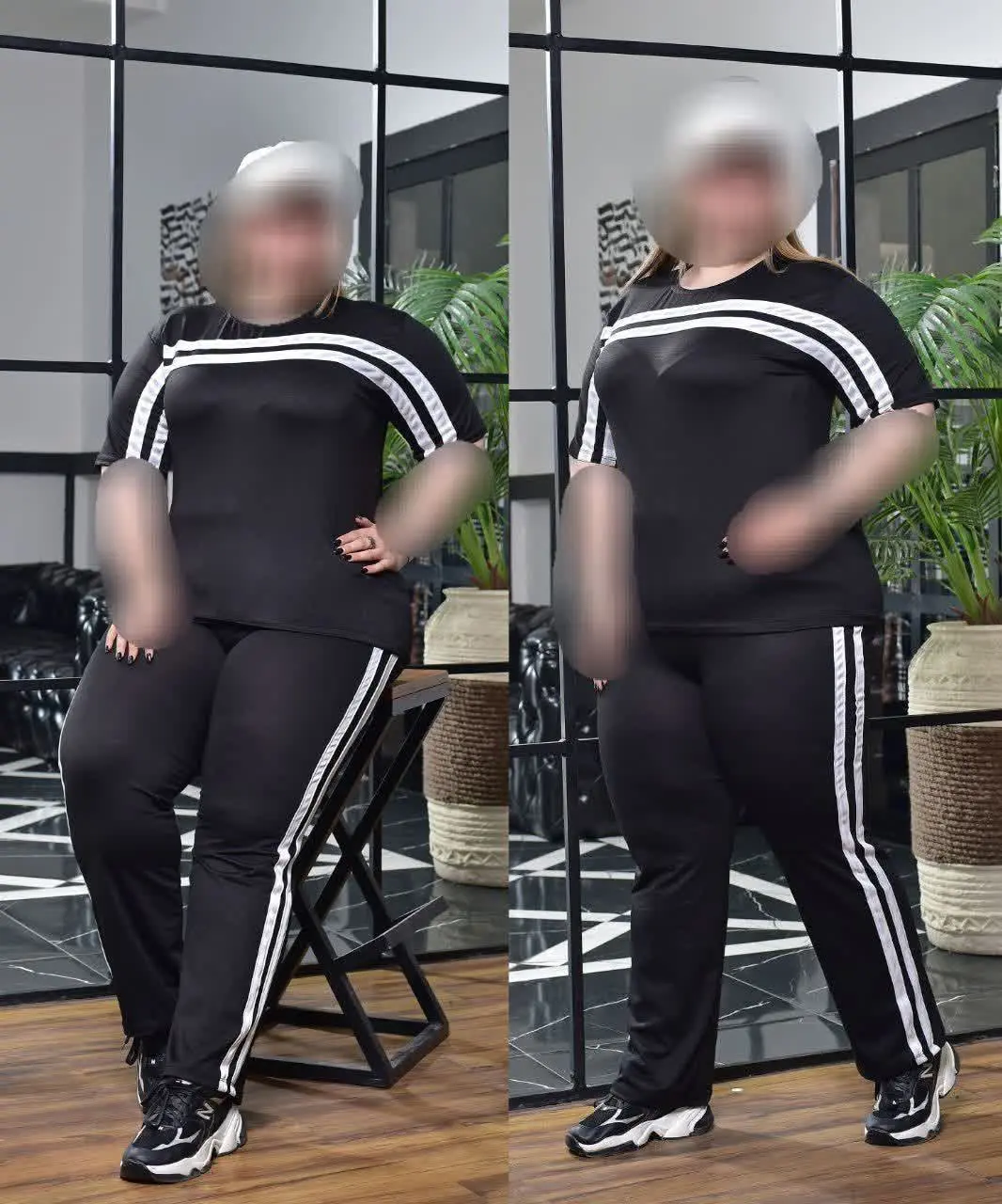 👚نام: ست ورزشی قواره دار دوخط
