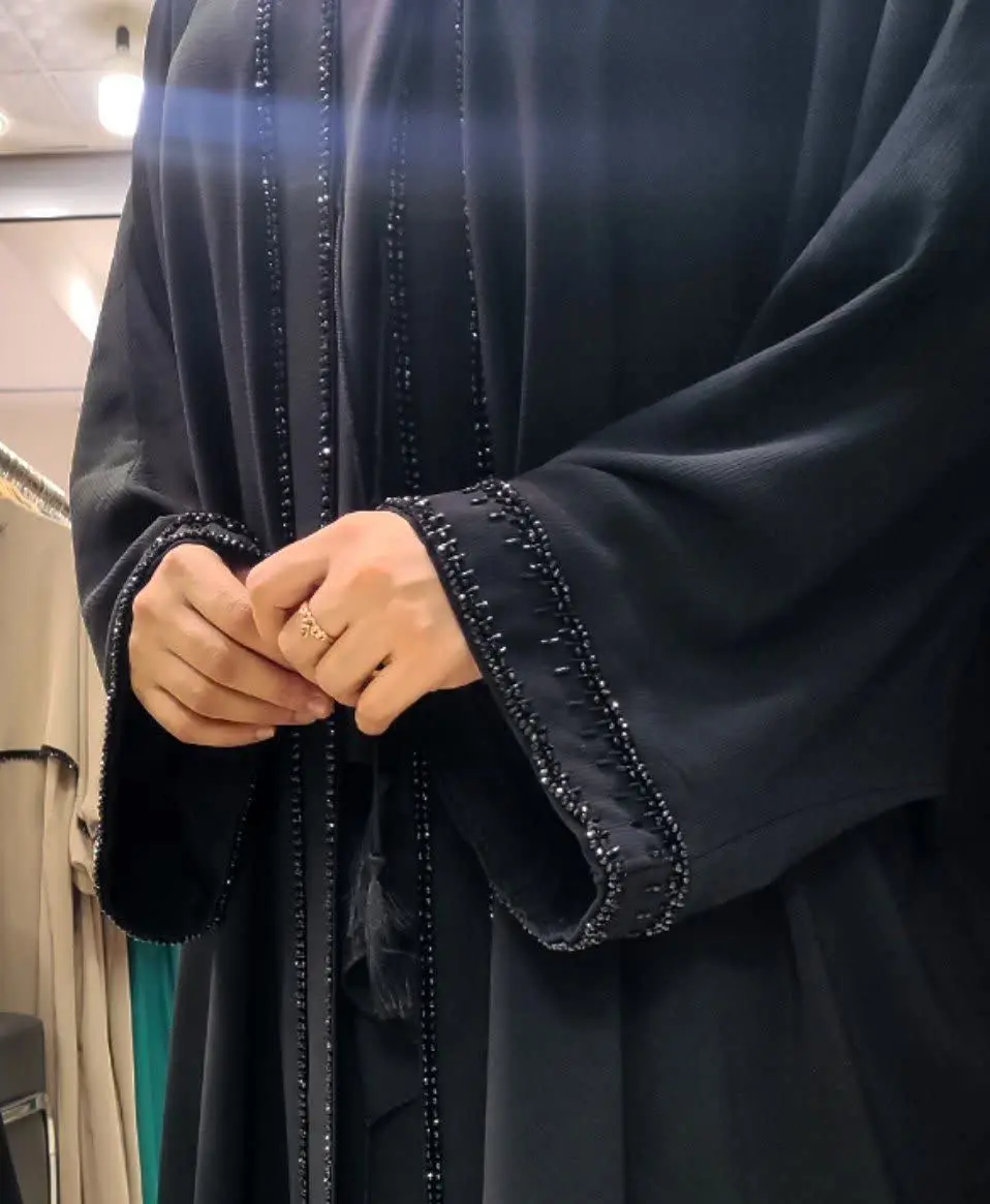 🔸️مانتو عبایی جواهردوزی