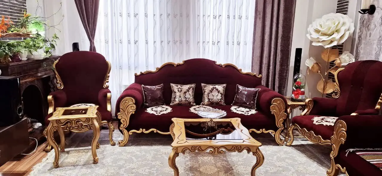 مبل ۹نفره نیمه استیل. دوکان...