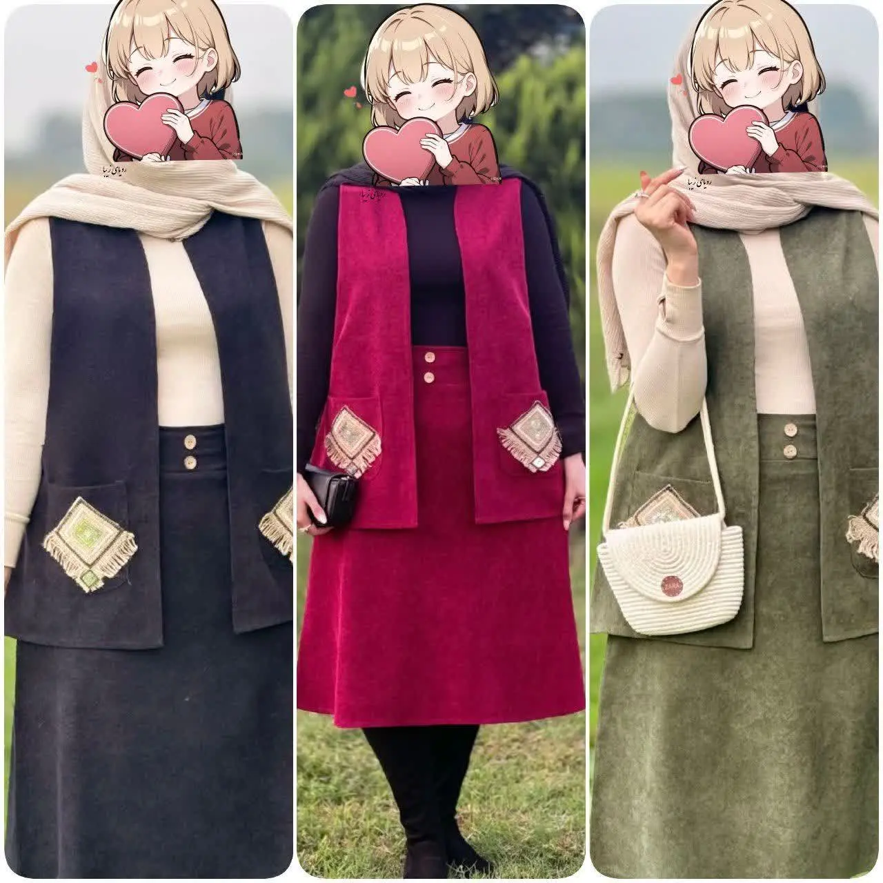 ❤️نام: جلیقه و دامن‌ سنبل
