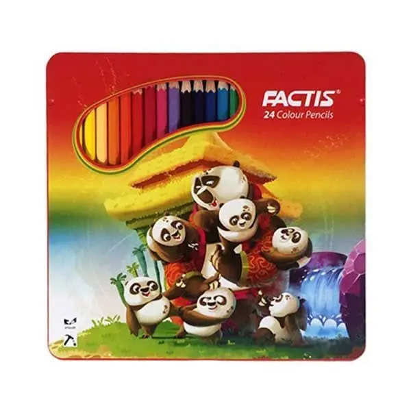 ❗ مداد رنگی ۲۴ جعبه فلزی فکتیس